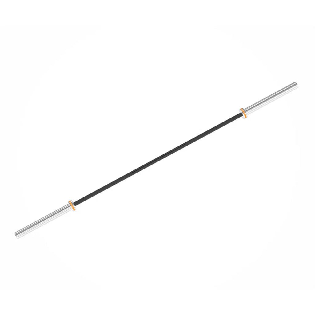 Power Systems - Men's Hybrid Barbell - Orange Band - Weight Bars - Revive and Lift