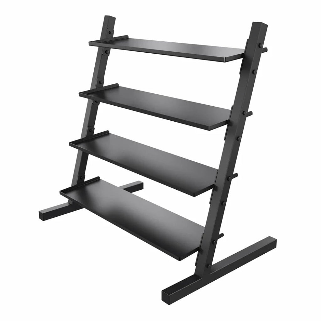 Power Systems - 4 Tier Neoprene or Vinyl Dumbbell Rack - Dumbbell Storage - Revive and Lift