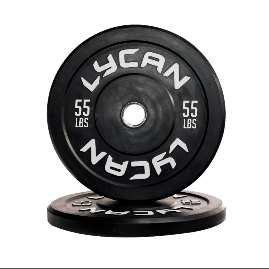 Lycan Fitness - Black Rubber Bumper Plates - Weight Plates - Revive and Lift