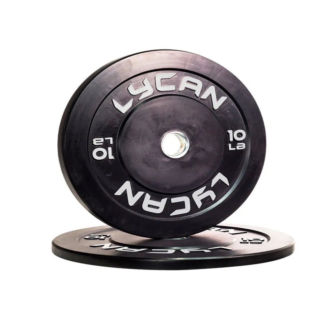 Lycan Fitness - Black Rubber Bumper Plates - Weight Plates - Revive and Lift