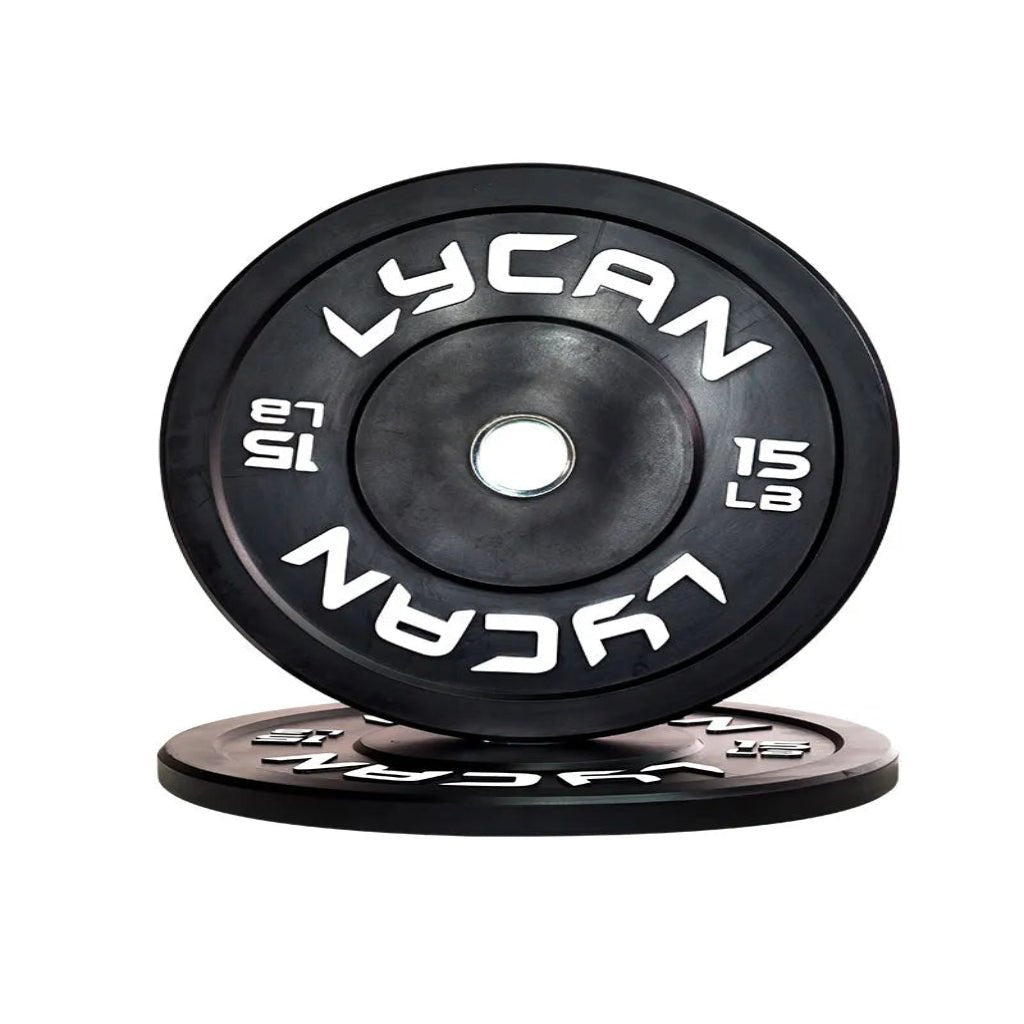 Lycan Fitness - Black Rubber Bumper Plates - Weight Plates - Revive and Lift