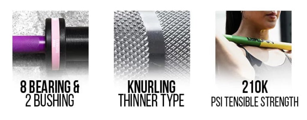 Lycan Fitness - Cerakote Pro Rainbow Barbell - Weight Bars - Revive and Lift