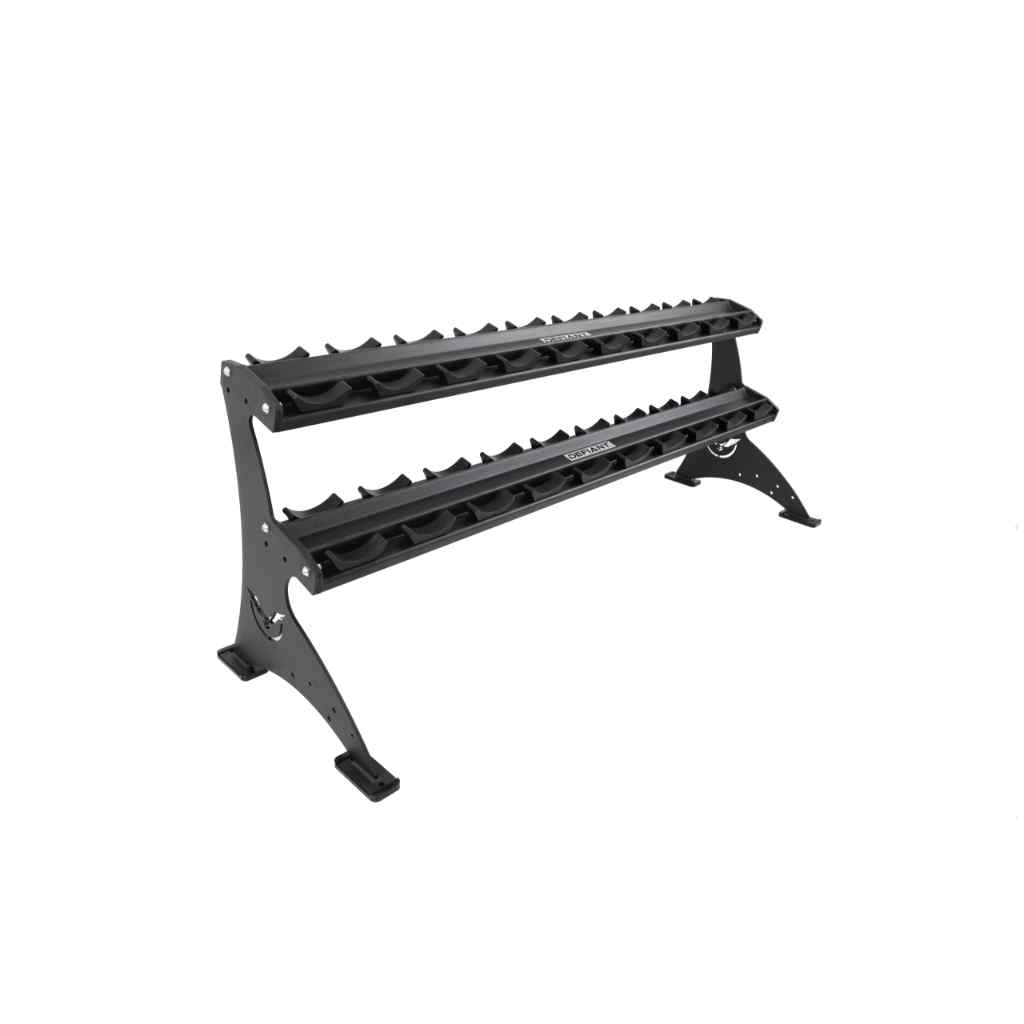 Defiant Strength - Defiant 2 Tier Adjustable Saddle Rack - Dumbbell Storage