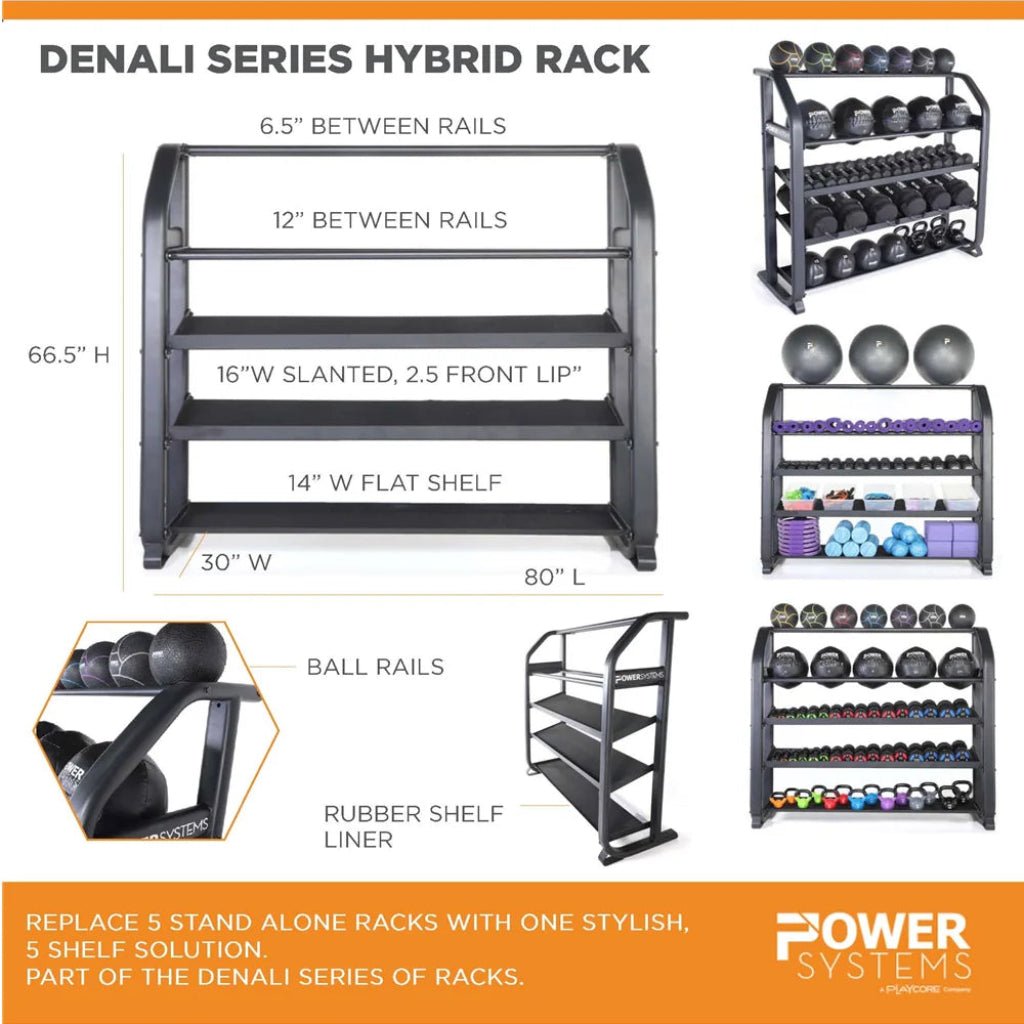Power Systems - Denali Series Hybrid Rack - Multipurpose Storage - Revive and Lift