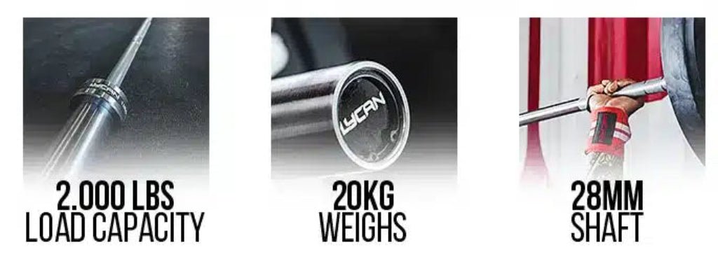 Lycan Fitness - Olympic Barbell - Weight Bar - Revive and Lift