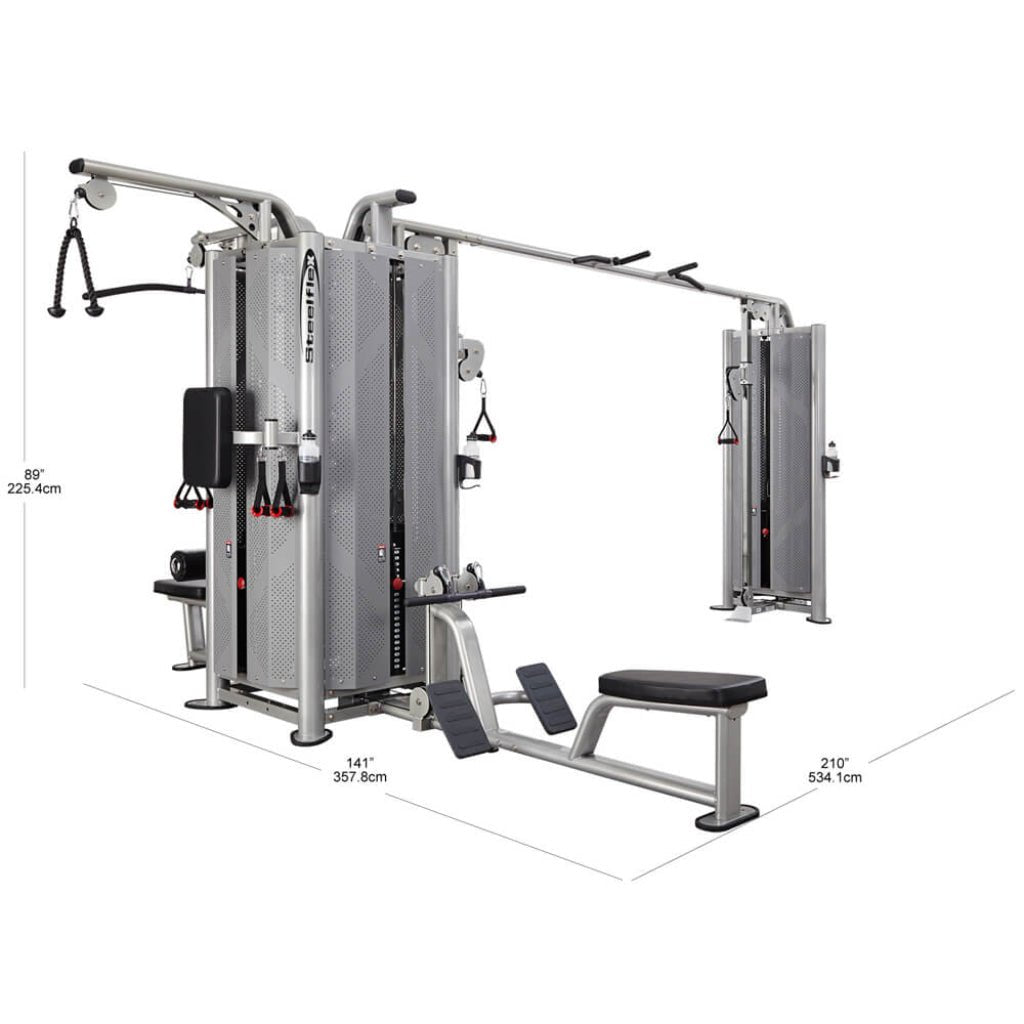 SteelFlex - JG5000S 5 Stack Multi - Station Cable Crossover - Cable Machine - Revive and Lift