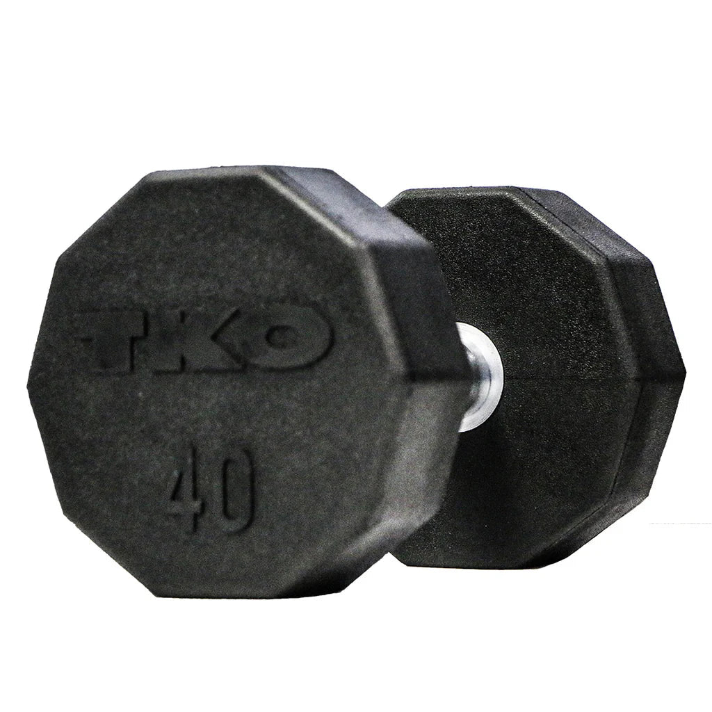TKO Strength & Performance - TKO 10 - Sided Pro Rubber Dumbbell Sets - Dumbbell Set - Revive and Lift