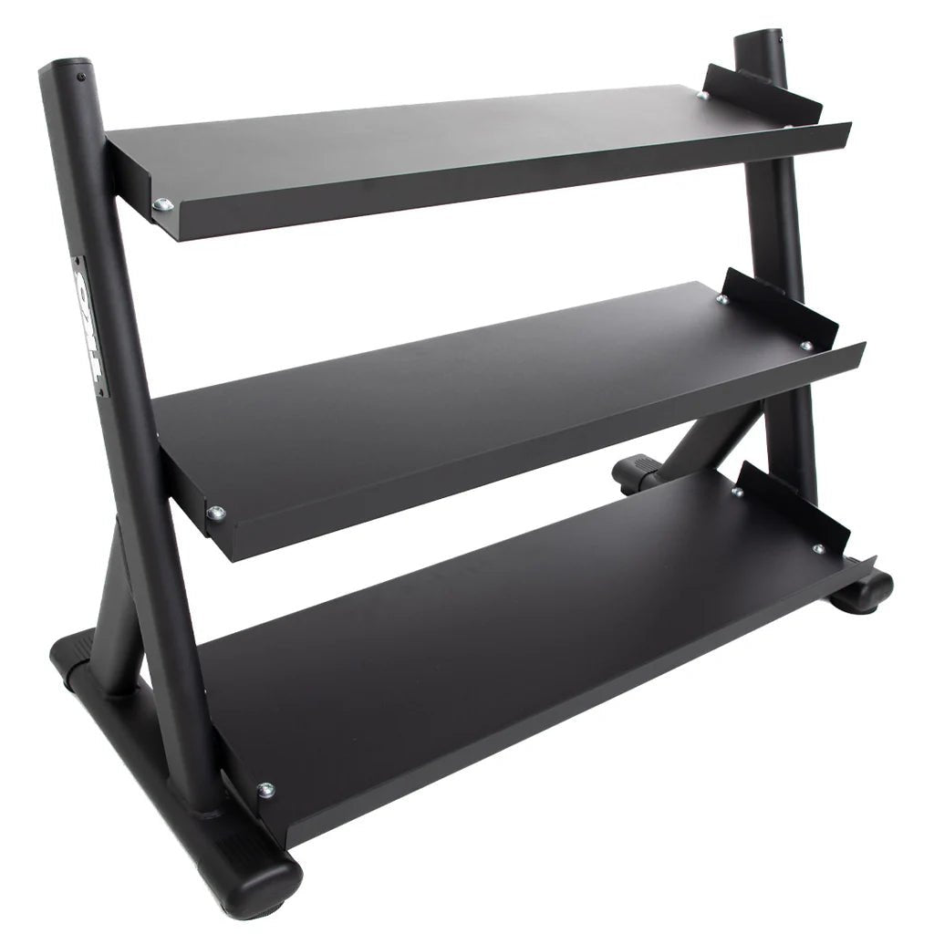 TKO Strength & Performance - TKO 6235 3 - Tier Shelf Dumbbell Rack With 5–50 lb Dumbbell Set - Dumbbell Set - Revive and Lift