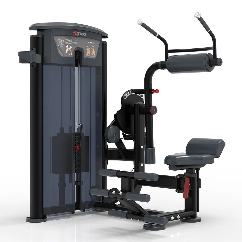 TKO Strength & Performance - TKO 7064 Selectorized Ab Crunch Back Extension Machine - Selectorized