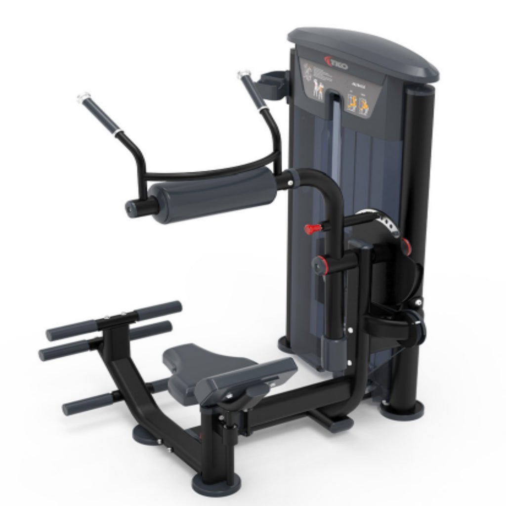 TKO Strength & Performance - TKO 7064 Selectorized Ab Crunch Back Extension Machine - Selectorized