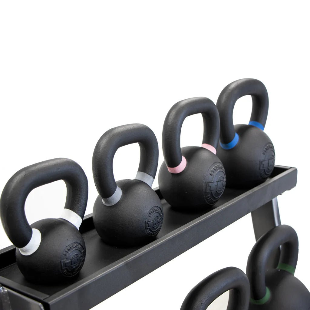 TKO Strength & Performance - TKO 856KR 3 - Tier Kettlebell Rack with Full Kettlebell Set - Kettlebell Set & Rack