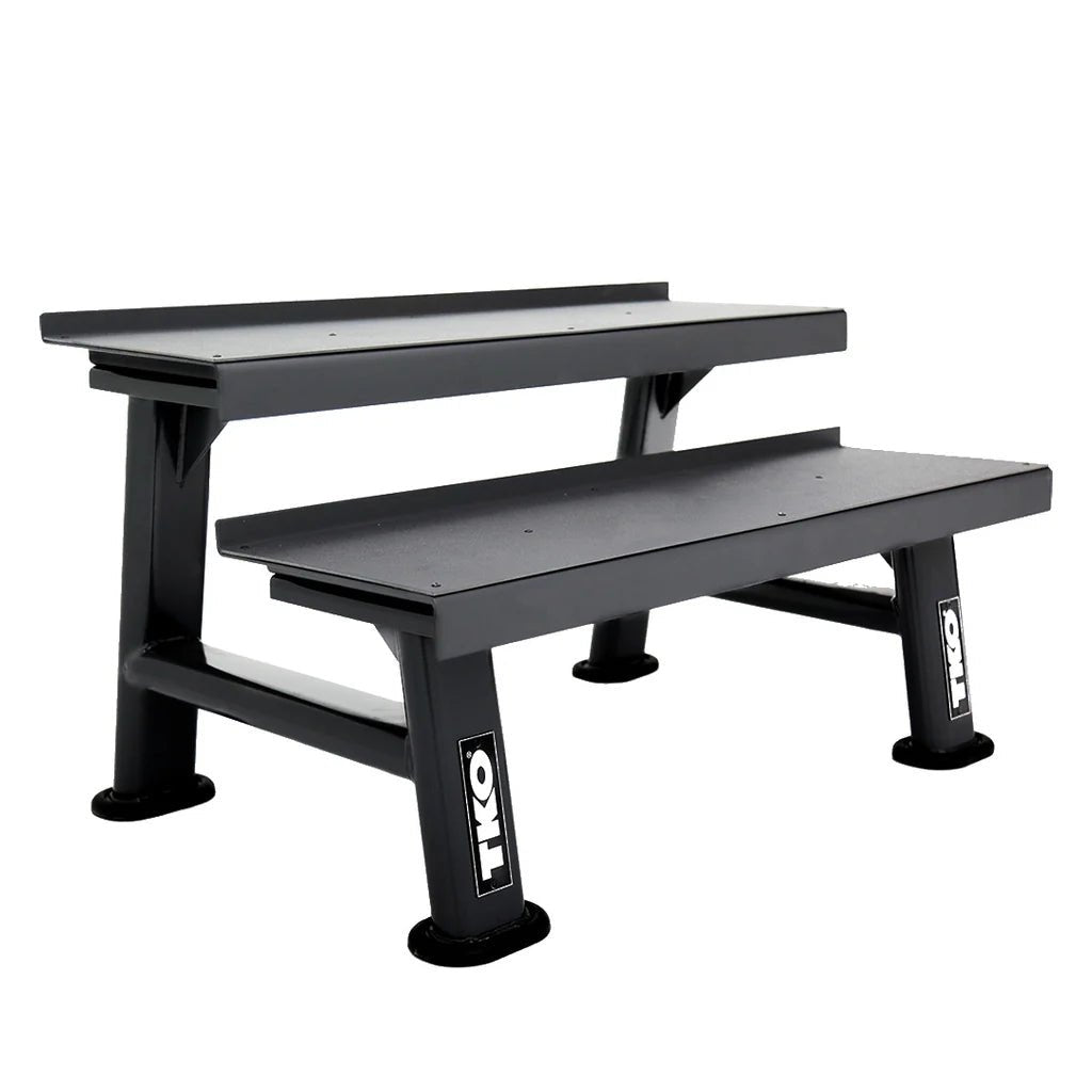 TKO Strength & Performance - TKO 859KR 2-Tier Kettlebell Rack with Full Kettlebell Set - Kettlebell Set with Rack