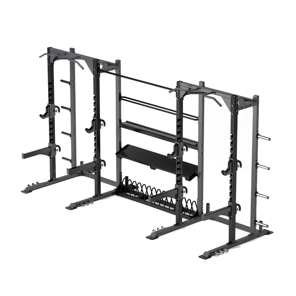 TKO Strength & Performance - TKO 921HR Annex Dual Half Power Rack System with Storage - Half Rack