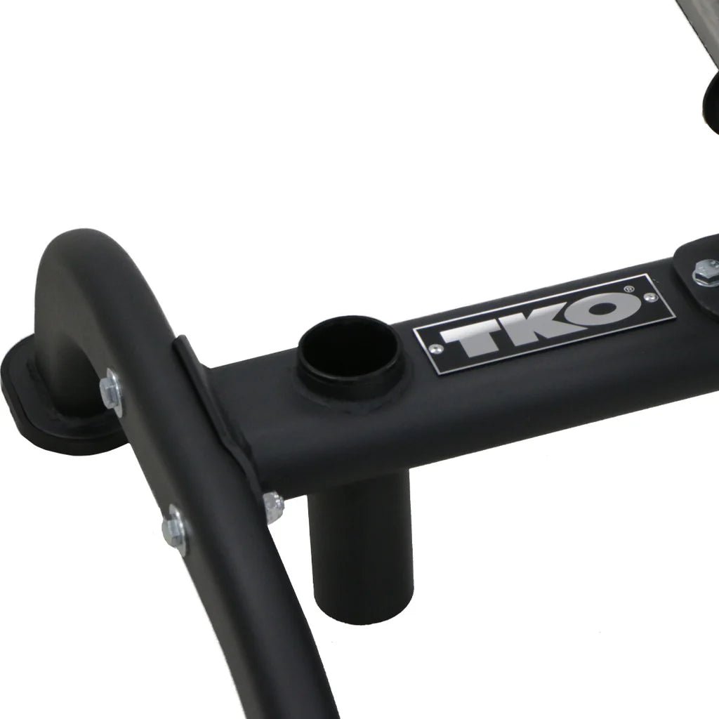 TKO Strength & Performance - TKO S6210 - OR255 255 lb Rubber Olympic Plate Set with Plate Tree - Weight Plate Storage