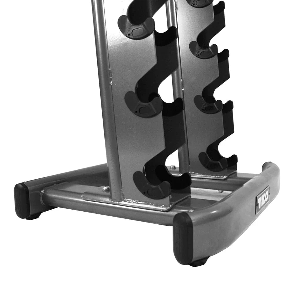 TKO Strength & Performance - TKO S840 Vertical Dumbbell Rack With 10 pair Dumbbell Set - Dumbbell Set - Revive and Lift