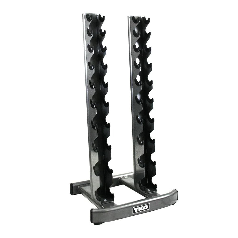 TKO Strength & Performance - TKO S840 Vertical Dumbbell Rack With 10 pair Dumbbell Set - Dumbbell Set - Revive and Lift