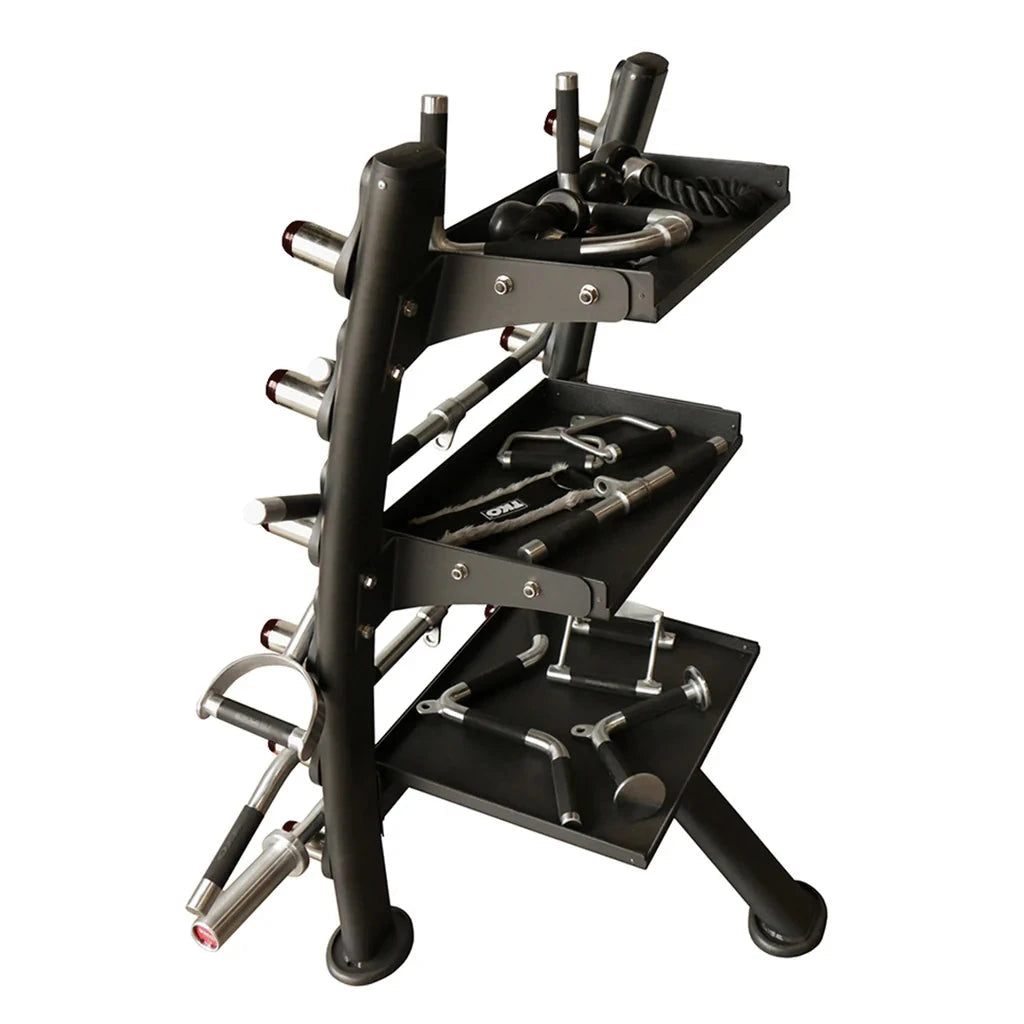 TKO Strength & Performance - TKO 848ACRS Accessory Rack with 16 Accessories - Accessory Storage