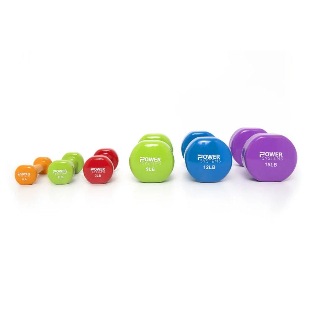 Power Systems - Deluxe Vinyl Dumbbells - Dumbbells - Revive and Lift