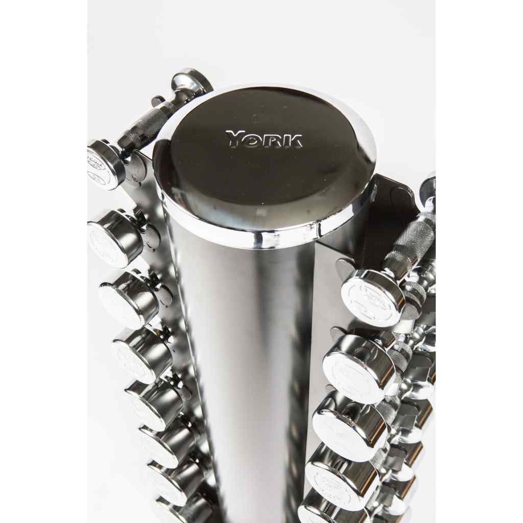 York Barbell - York 2 Sided Vertical Dumbbell Rack Storage - Dumbbell Storage