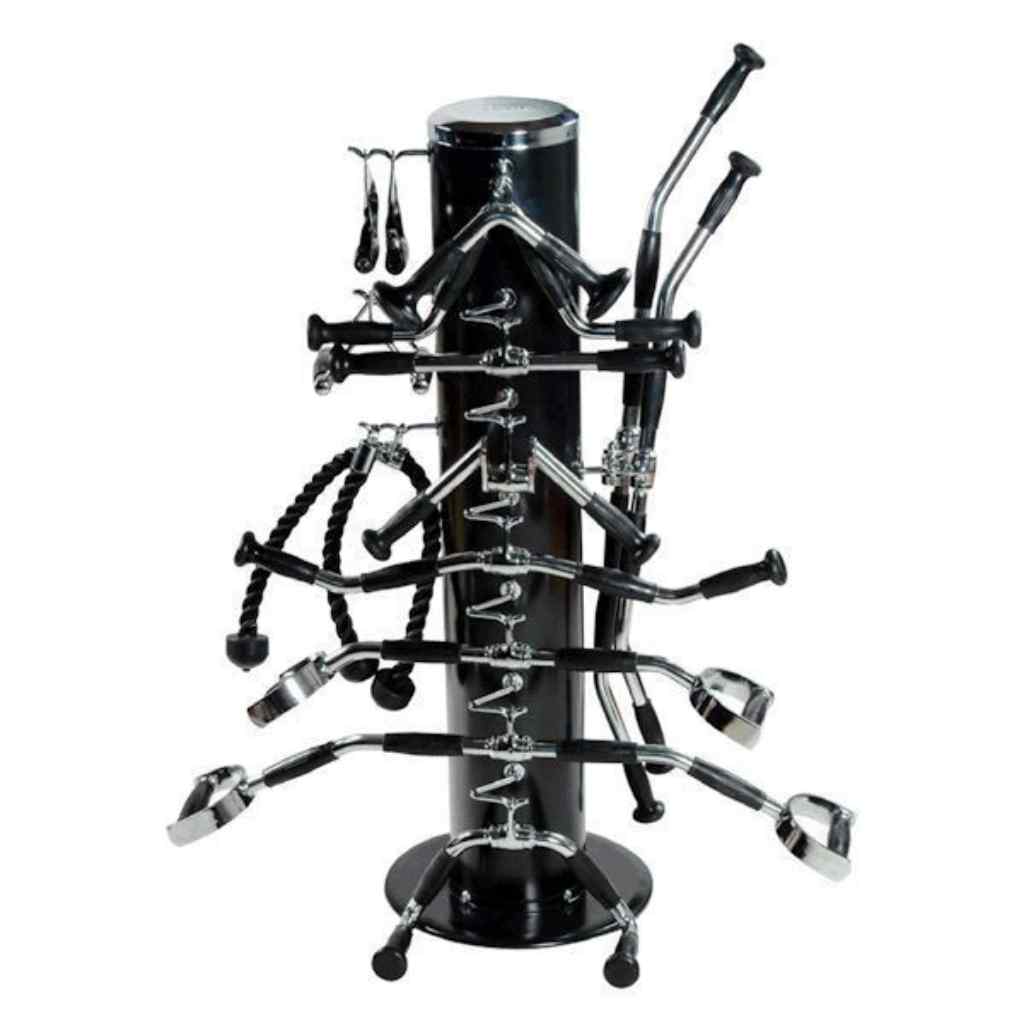 York Barbell - York Barbell 36170 Cable Attachment Set with Rack - Cable Attachments with Rack