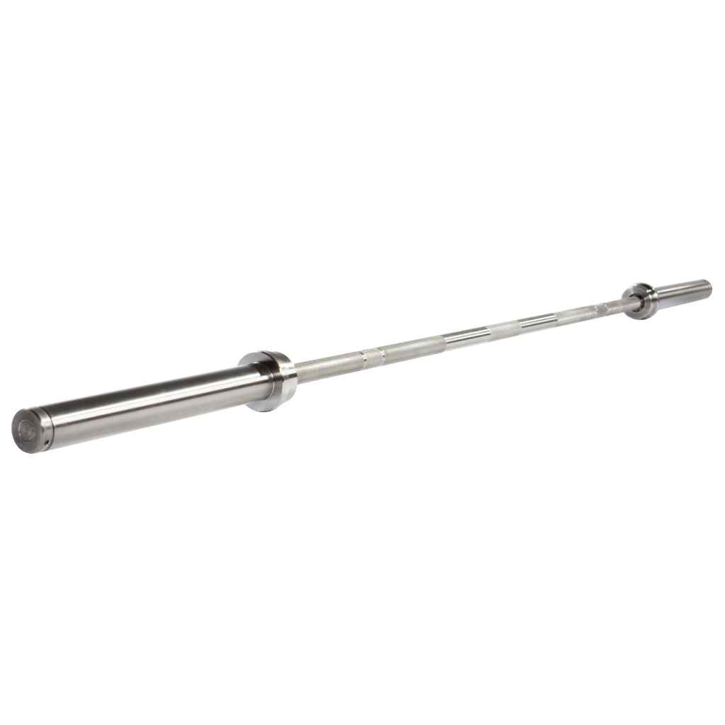 York Barbell - York Broad Street Bar 7′ Bare Steel Power Bar - Barbell