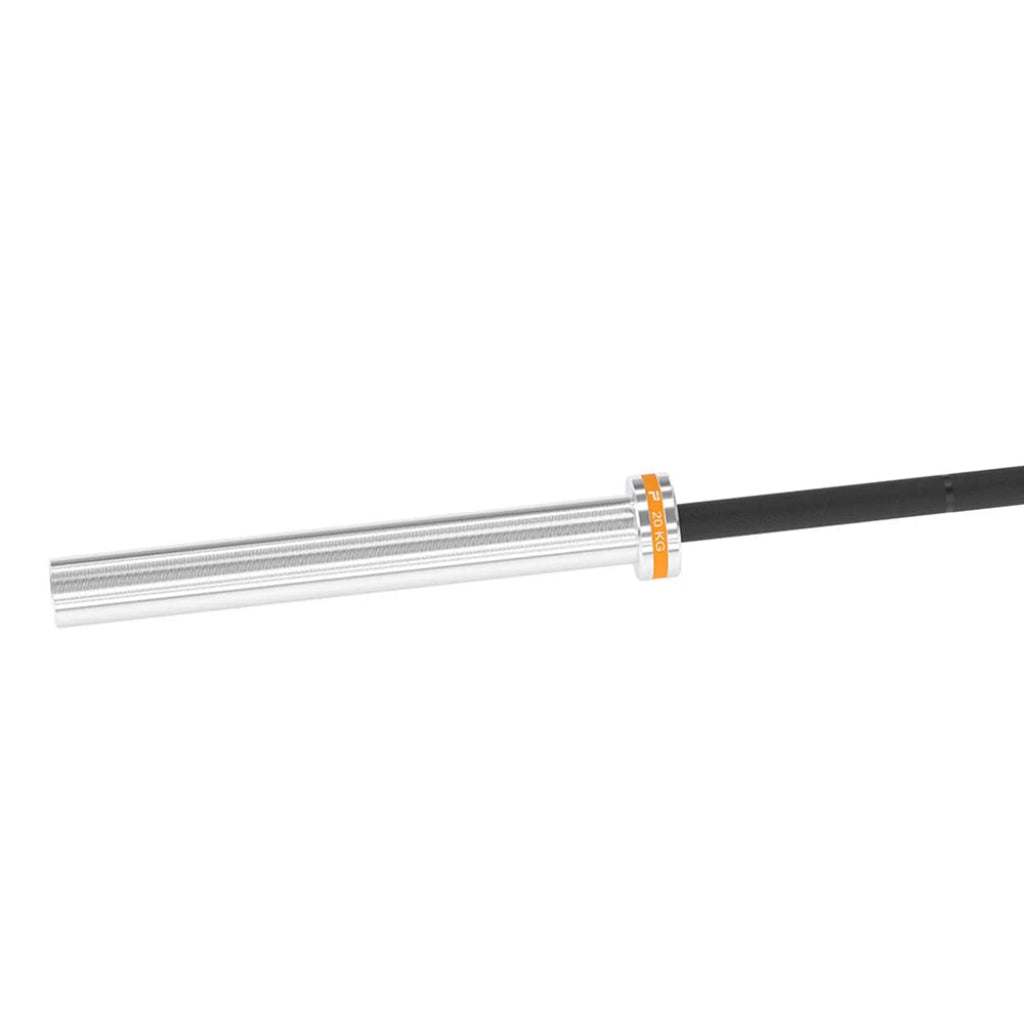 Power Systems - Men's Hybrid Barbell - Orange Band - Weight Bars - Revive and Lift