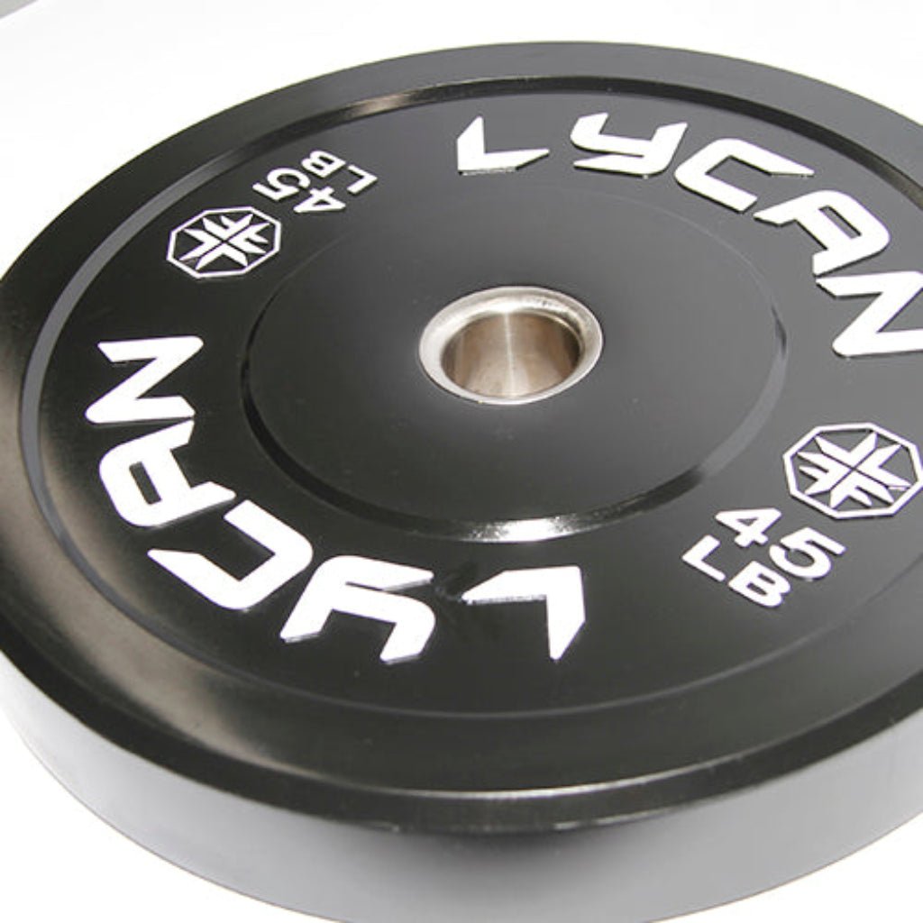 Lycan Fitness - Black Rubber Bumper Plates - Weight Plates - Revive and Lift