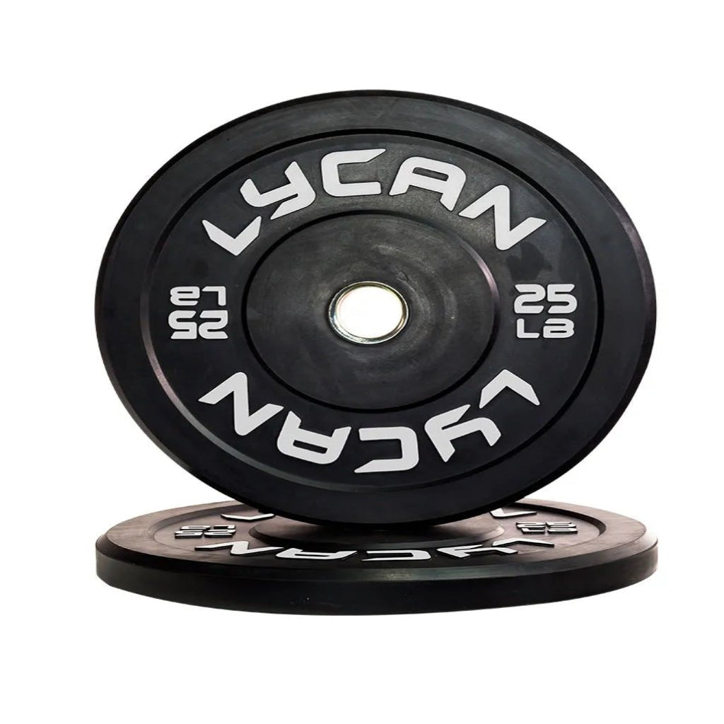 Lycan Fitness - Black Rubber Bumper Plates - Weight Plates - Revive and Lift
