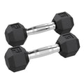 Power Systems Rubber Hex Dumbbell (Pairs) - Dumbbells - Power Systems