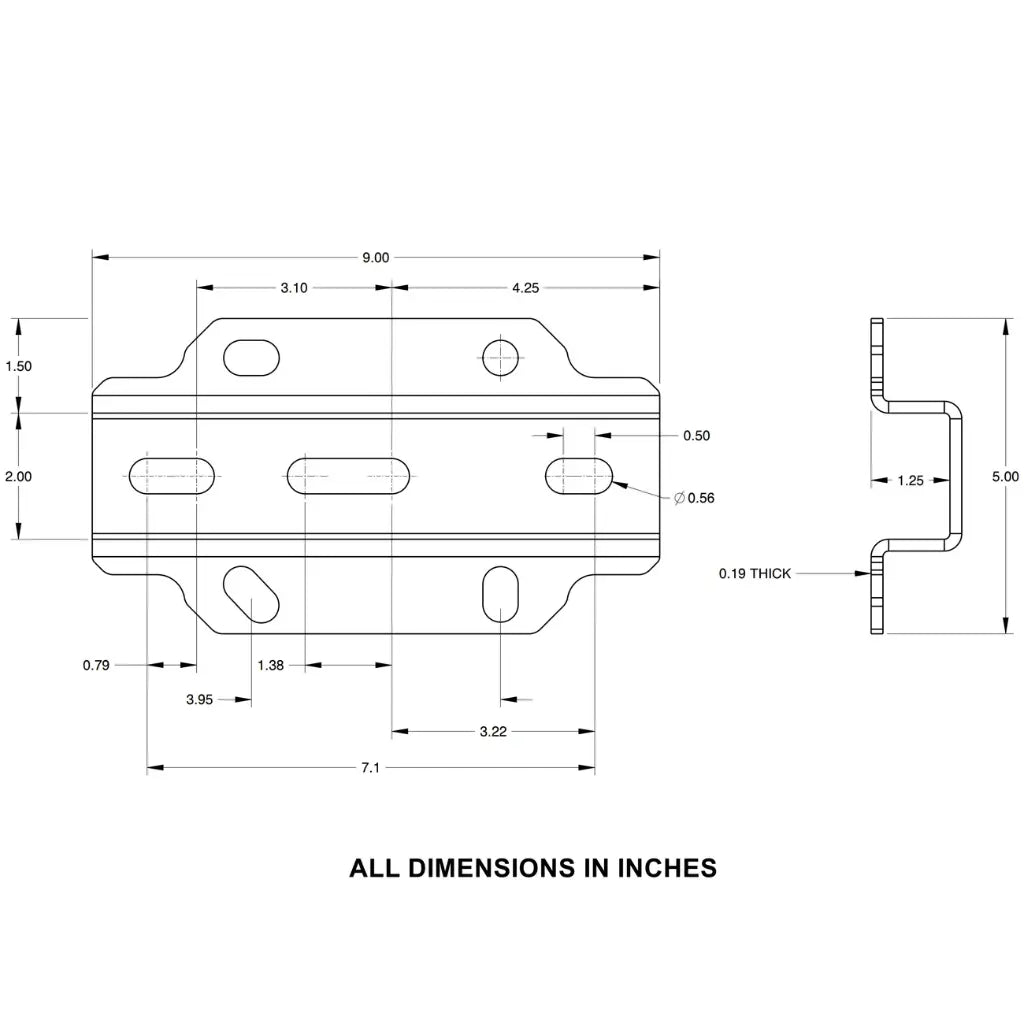 Ropeflex RB210 Bracket for RX2100 - Rope Trainer - RopeFlex