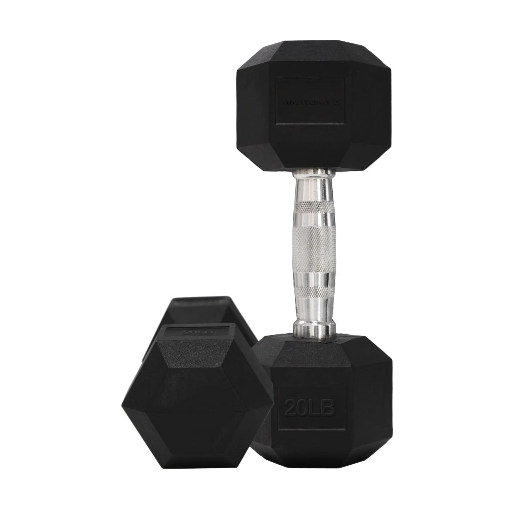 Hex Rubber Dumbbell Sets | Anatomy Fitness - Dumbbell Set - Anatomy Fitness