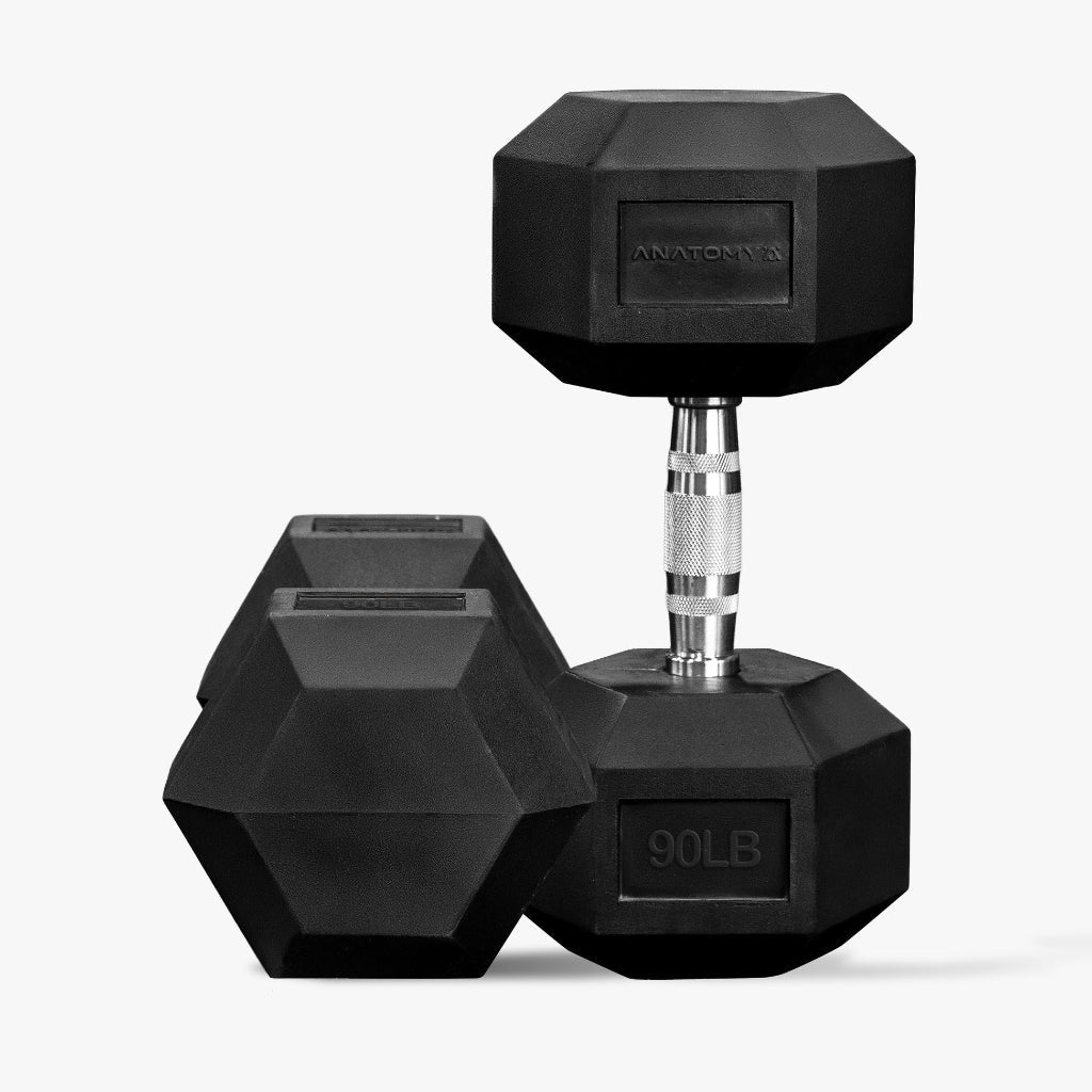 Hex Rubber Dumbbell Sets | Anatomy Fitness - Dumbbell Set - Anatomy Fitness