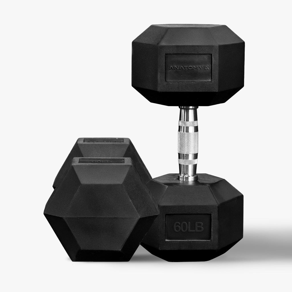 Hex Rubber Dumbbell Sets | Anatomy Fitness - Dumbbell Set - Anatomy Fitness