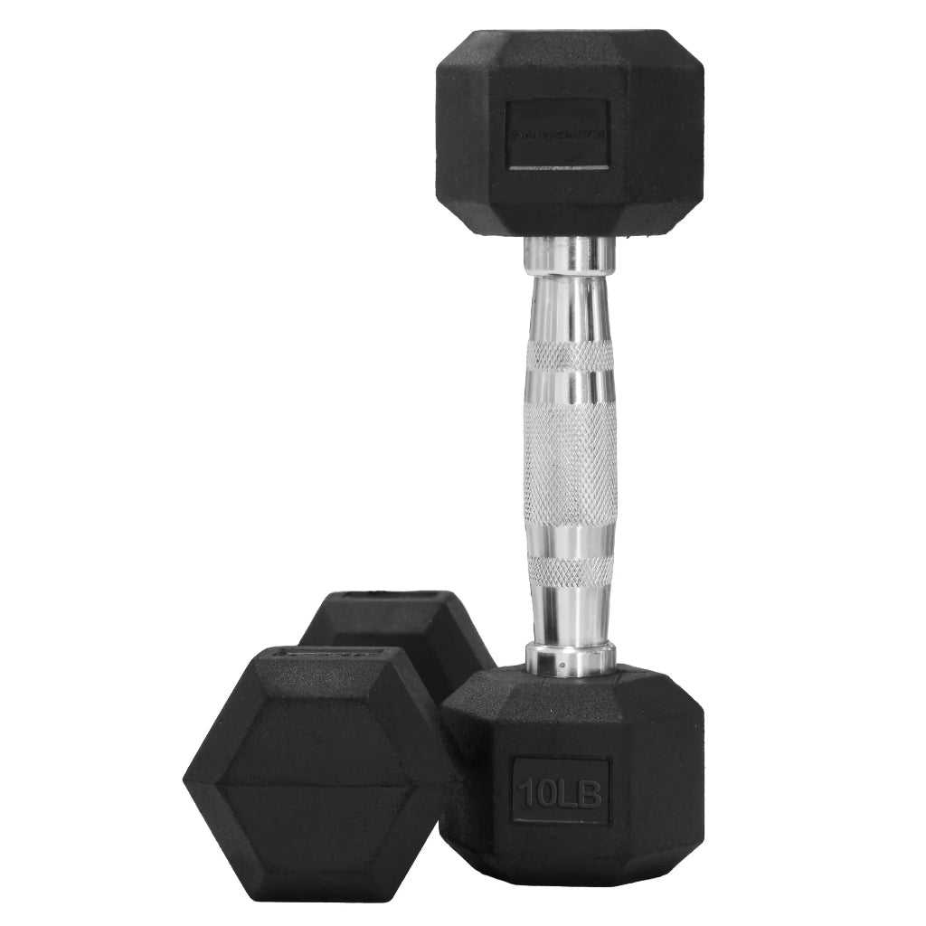 Hex Rubber Dumbbell Sets | Anatomy Fitness - Dumbbell Set - Anatomy Fitness