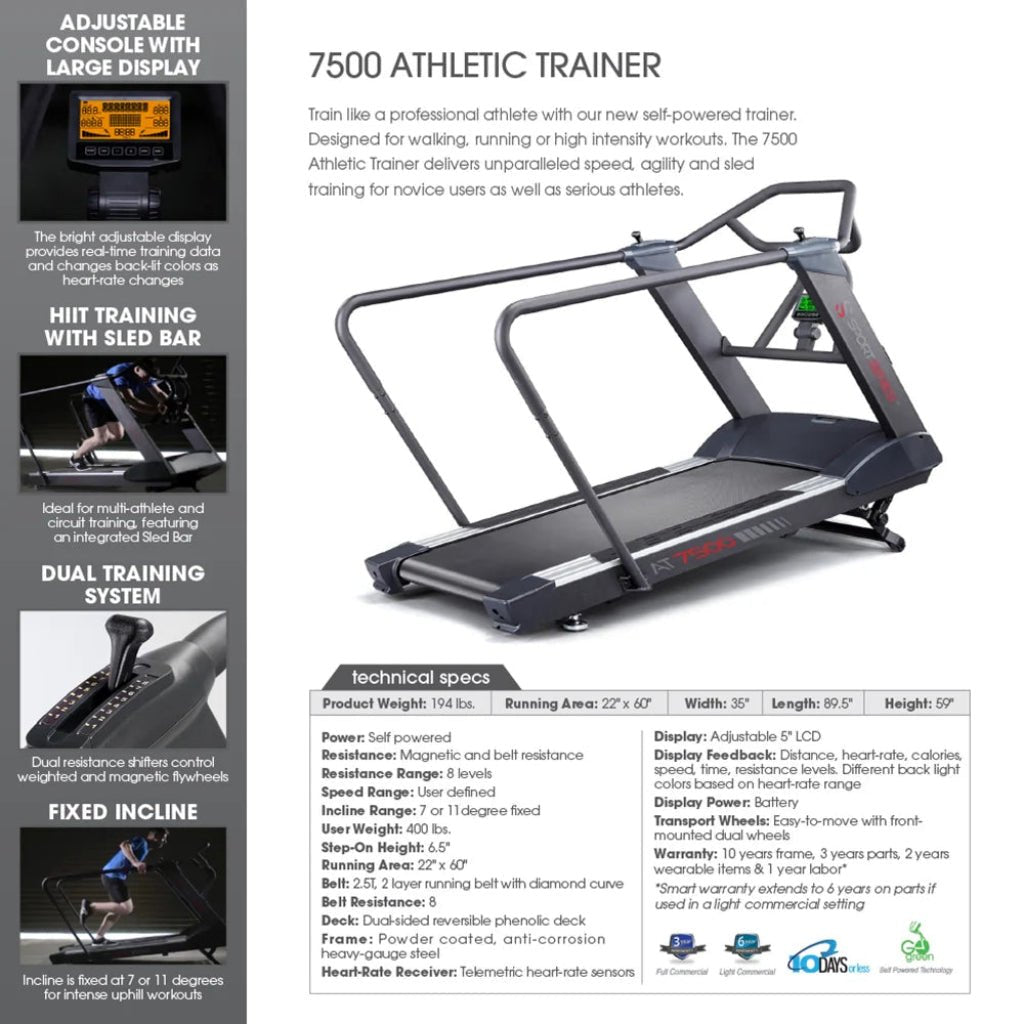 Sport Series Self Powered Treadmill | Power Systems - Treadmill - Power Systems