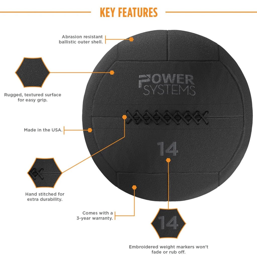 Power Systems Ballistic Ball | Soft - Shell Medicine Ball - Ballistic Ball - Power Systems