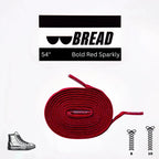 Bold Red Bread Elastic Shoelaces – Tie Once, Stay Tied - Elastic Shoelace - Bread