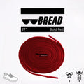 Bold Red Bread Elastic Shoelaces – Tie Once, Stay Tied - Elastic Shoelace - Bread