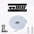 Cloud White Bread Elastic Shoelaces – Tie Once, Stay Tied - Elastic Shoelace - Bread