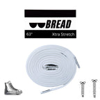 Cloud White Bread Elastic Shoelaces – Tie Once, Stay Tied - Elastic Shoelace - Bread