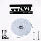 Cloud White Bread Elastic Shoelaces – Tie Once, Stay Tied - Elastic Shoelace - Bread