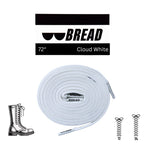 Cloud White Bread Elastic Shoelaces – Tie Once, Stay Tied - Elastic Shoelace - Bread