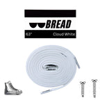 Cloud White Bread Elastic Shoelaces – Tie Once, Stay Tied - Elastic Shoelace - Bread
