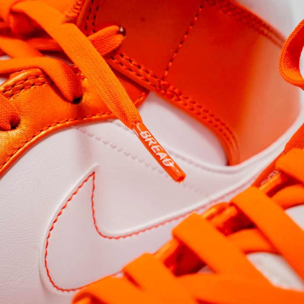 Coral Orange Bread Elastic Shoelaces – Tie Once, Stay Tied - Elastic Shoelace - Bread