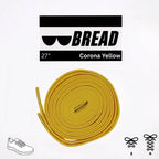Corona Yellow Bread Elastic Shoelaces – Tie Once, Stay Tied - Elastic Shoelace - Bread
