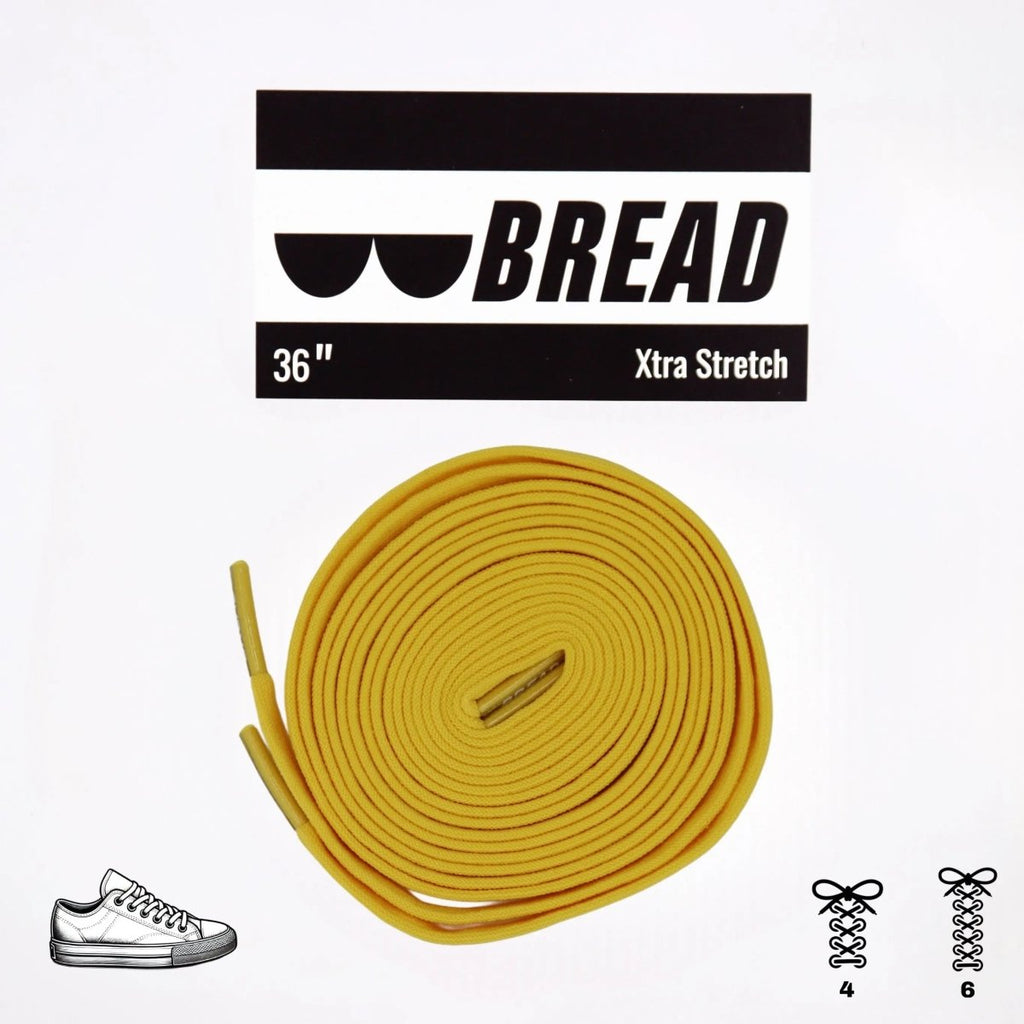Corona Yellow Bread Elastic Shoelaces – Tie Once, Stay Tied - Elastic Shoelace - Bread