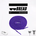 Bread - Cosmic Purple Bread Elastic Shoelaces – Tie Once, Stay Tied - Elastic Shoelace