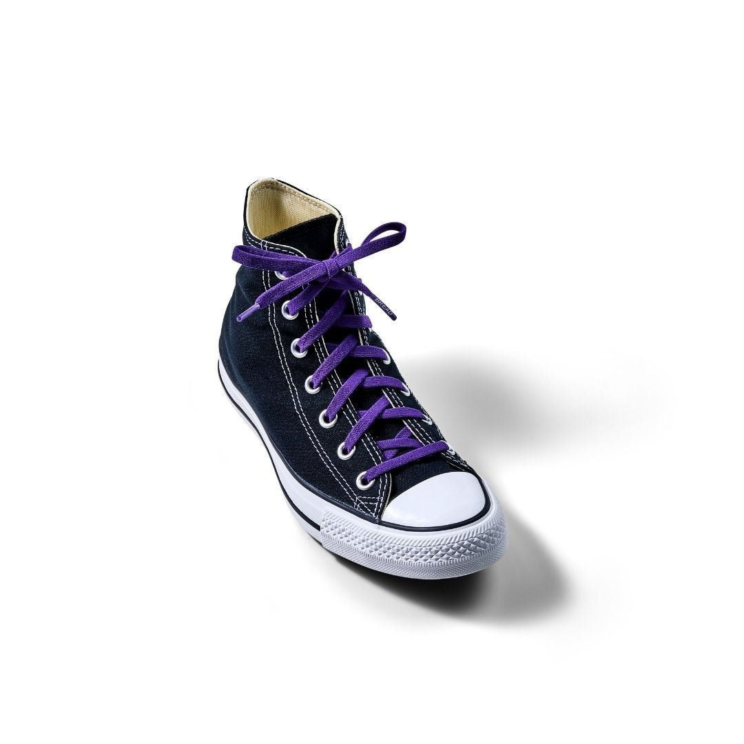 Cosmic Purple Bread Elastic Shoelaces – Tie Once, Stay Tied - Elastic Shoelace - Bread
