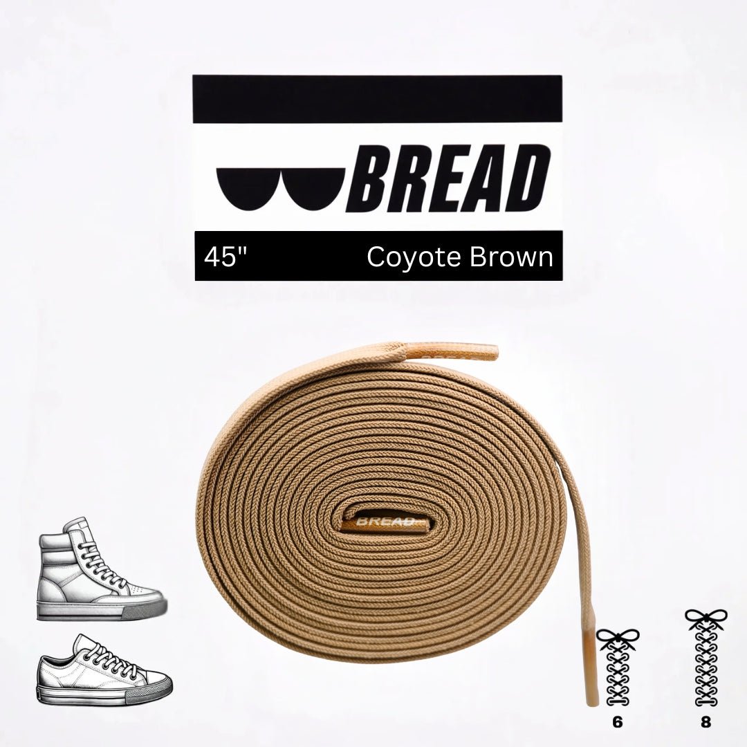 Coyote Brown Elastic Shoelaces | Bread Laces - Elastic Shoelace - Bread