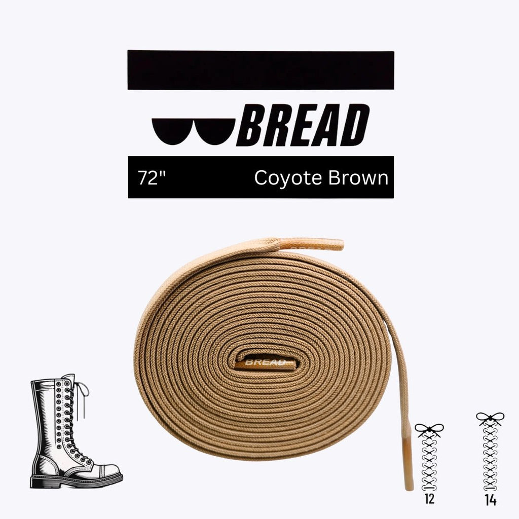 Coyote Brown Elastic Shoelaces | Bread Laces - Elastic Shoelace - Bread